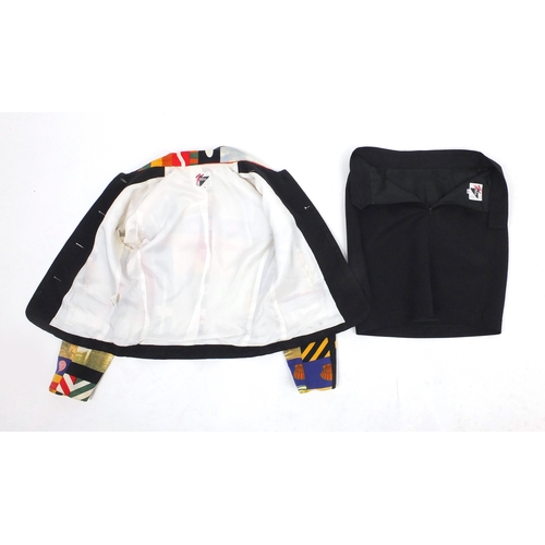 2443 - Vintage Biba evening jacket and skirt, sizes 42