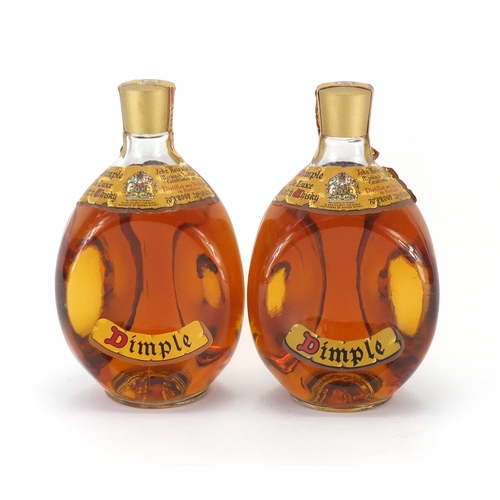 2073 - Two bottles of Haig Dimple Scotch whisky