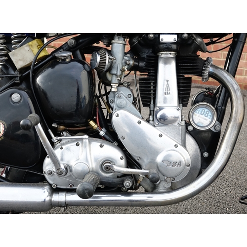 2001 - 1951 BSA B33 500cc motorbike, 41097 recorded miles, registeration OKE 352, three recorded previous o... 