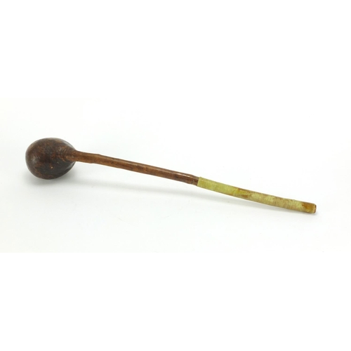 475A - Tribal interest knobkerrie throwing stick, 47.5cm in length
