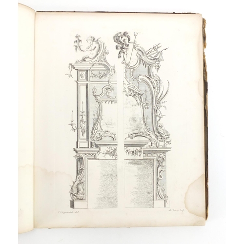 154 - Chippendale Ornaments and Interior Decorations in the Old French style, 48 plates after Thomas Chipp... 