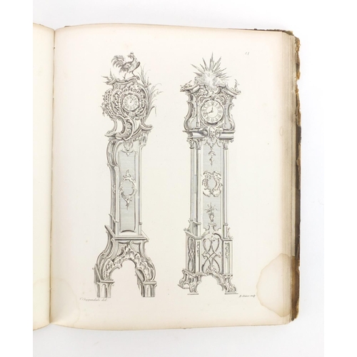 154 - Chippendale Ornaments and Interior Decorations in the Old French style, 48 plates after Thomas Chipp... 