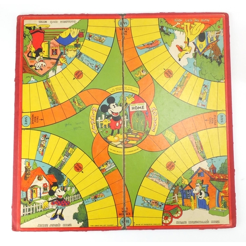 189 - Vintage Mickey Mouse Ludo board game