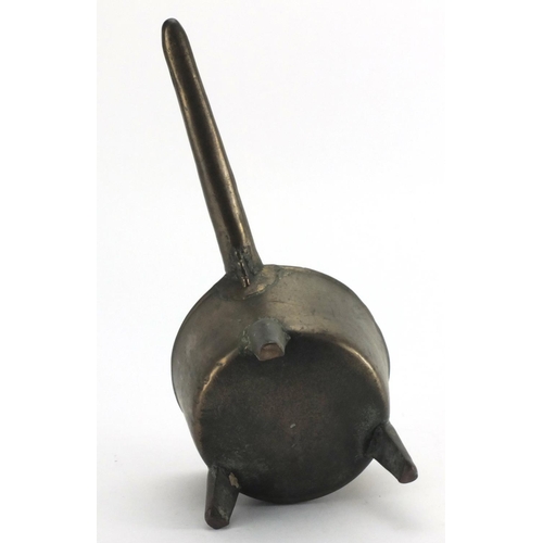 184 - Antique three footed skillet, 37.5cm in length