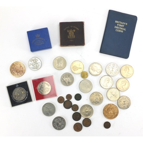 627 - British coinage including commemorative crowns