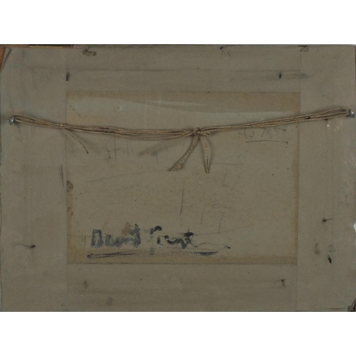 2163 - After Duncan Grant - Still life red jug with five apples, oil on board, framed, 46.5cm x 32.5cm