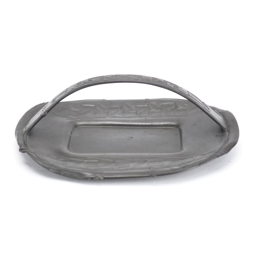 576 - Arts & Crafts pewter basket by Liberty & Co designed by Archibald Knox, impressed marks and numbered... 