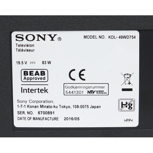 8 - Sony Bravia 49inch LCD television