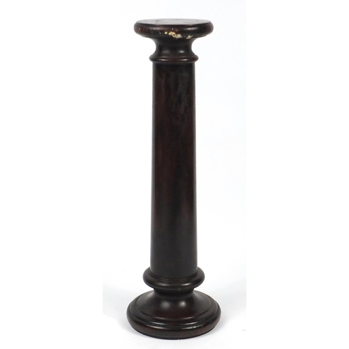 81 - Terracotta column pedestal, 106cm high