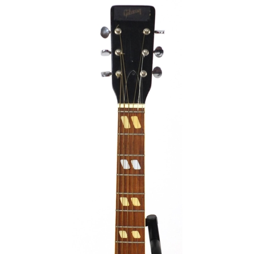 145 - Laramie six string acoustic guitar, model number 9714, 105cm high