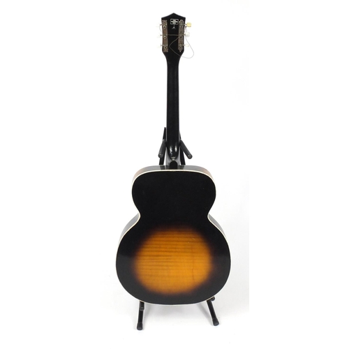 144 - Kay Brian Sopher six string acoustic guitar, stamped L5387 to the inside, 109cm high