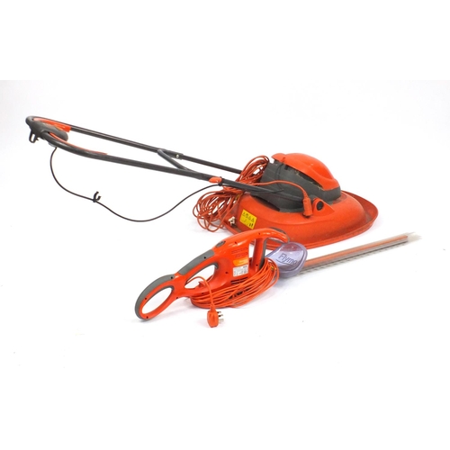 75 - Flymo electric lawnmower and hedge trimmer