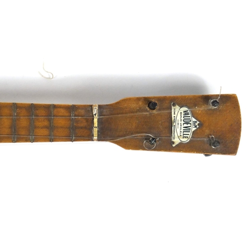 148 - Vintage Vaudeville banjo ukulele, 55cm in length