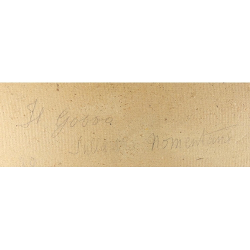 924 - Impressionist landscape, watercolour and gouache, bearing a signature Carlandi and inscriptions vers... 