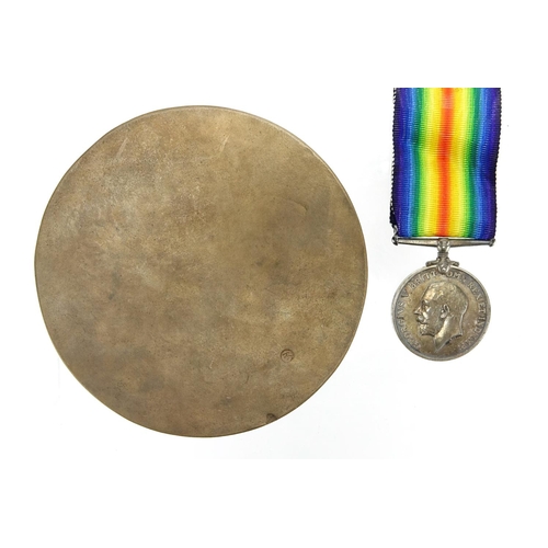 190 - British Military World War I war medal and death plaque, relating to Sir Albert Edward Hills, the wa... 