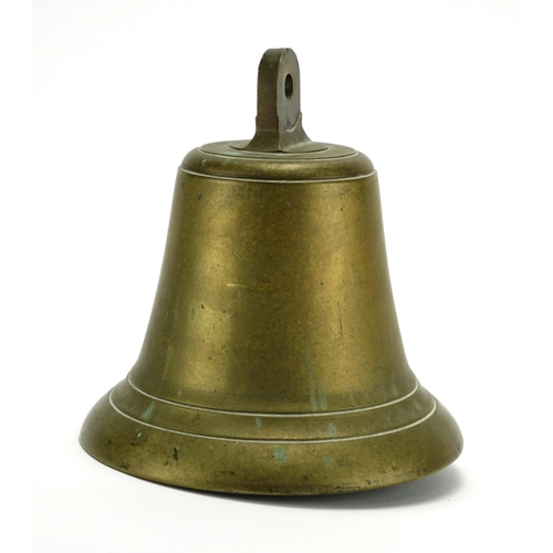 241 - Naval interest SRS active ships bell, dated 21st May 1930, 22.5cm high