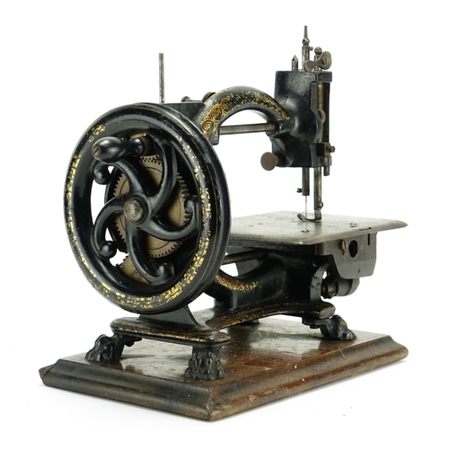 66 - 19th century Royal Sewing Machine Company Shakespeare sewing machine, 28.5cm high