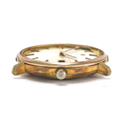 827 - Gentleman's gold plated Omega Deville automatic wristwatch, with date dial, 3.5cm in diameter