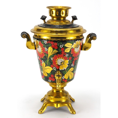 472 - Barge ware style electric samovar 30cm high