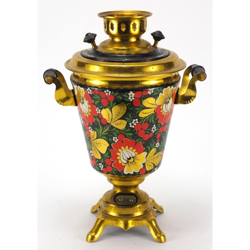 472 - Barge ware style electric samovar 30cm high