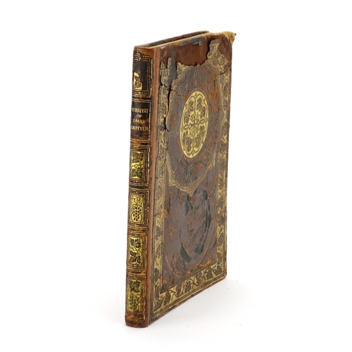 147 - Rubàiyàt of Omar Khayyam, tooled leather hardback book, presented by Willy Pogany published by Georg... 