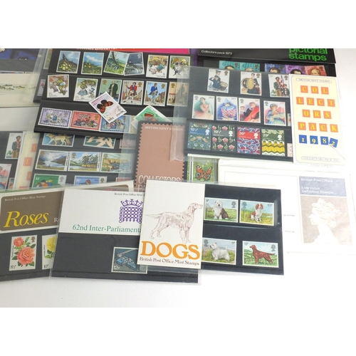 2273 - Great Britain mint unused stamps, some presentation packs, various denominations