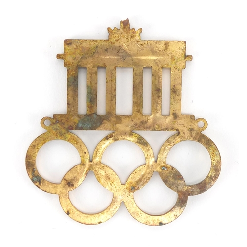 86 - German 1936 Olympic enamel grill badge