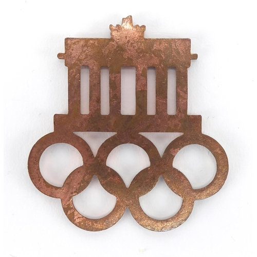87 - German 1936 Olympic enamel grill badge