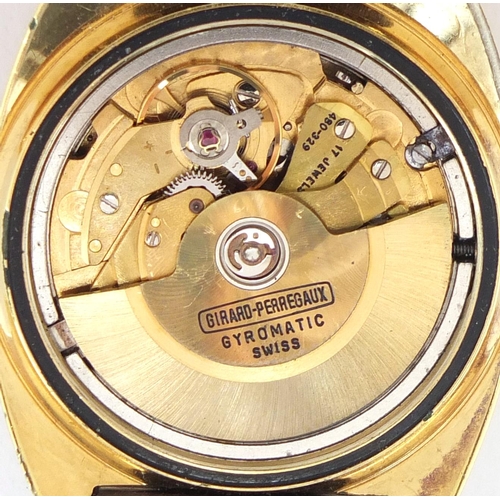 839 - Gentleman's Girard-Perregaux gyromatic wristwatch with day date dial, the movement numbered 480-329,... 