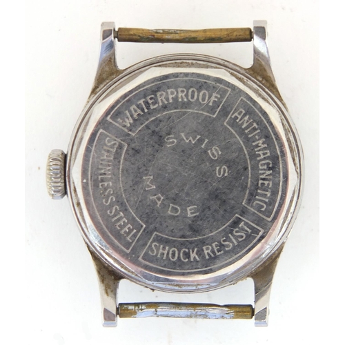 833 - Gentleman's P Orr & Sons Ltd wristwatch, with Francois Borgel case, numbered 784449, 2.9cm in diamet... 