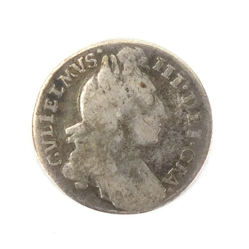 614 - William III 1696 six pence