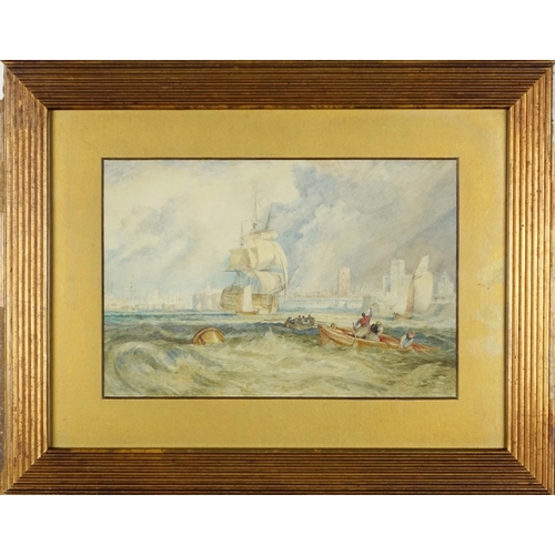 985 - After Joseph Mallord William Turner RA - Portsmouth and one other, two 19th century watercolours, mo... 