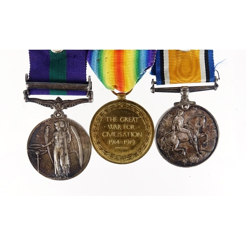 203 - British Military World War I pair and George V general service medal with New Persia bar, the pair a... 
