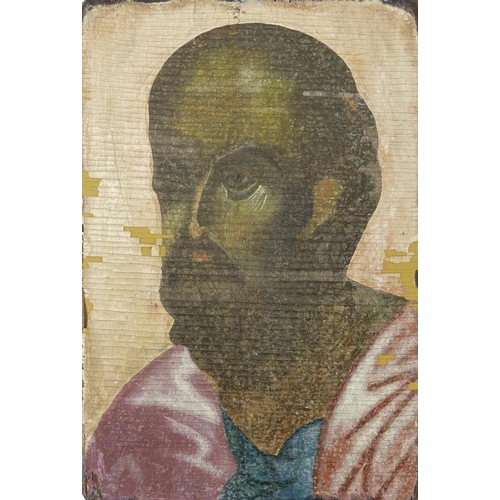 963 - Portrait of a man, oil on wood panel, 31cm x 20.5cm