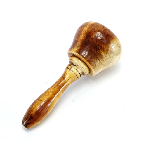 467 - Antique tribal interest ivory pestle, 18cm in length