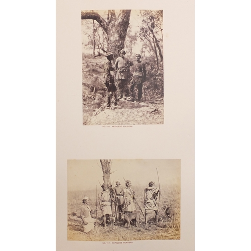137 - 19th century Bourne and Shepherd Royal photograph album of Scenes and Personages Connected with HRH ... 