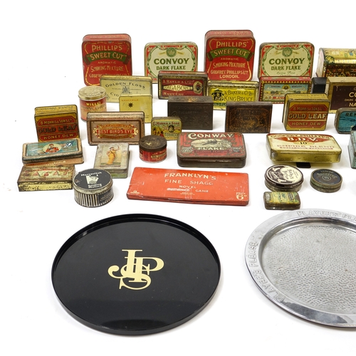 125 - Predominantly vintage advertising tins including Phillips Sweet Cut, Gold Leaf and Convoy Dark Flake