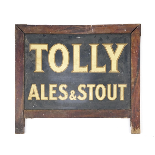 118 - Vintage Tolly Ales and Stout adverting sign, 64cm x 69.5cm