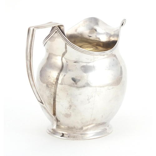 631 - Georgian silver cream jug, indistinct makers mark, London 1806, 9.5cm high, approximate weight 106.0... 