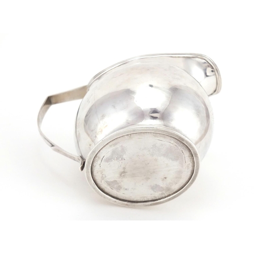 631 - Georgian silver cream jug, indistinct makers mark, London 1806, 9.5cm high, approximate weight 106.0... 