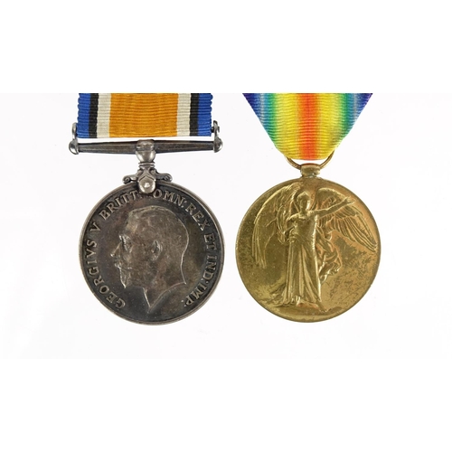 207 - British Military World War I pair awarded to 50369PTE.J.E.BARNES.K.O.Y.L.I