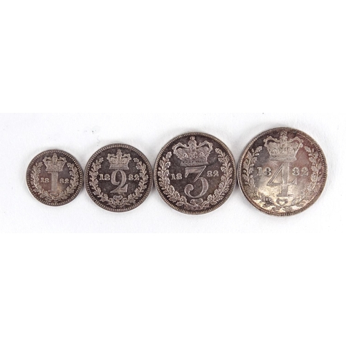 171 - Victorian 1882 Maundy coin set