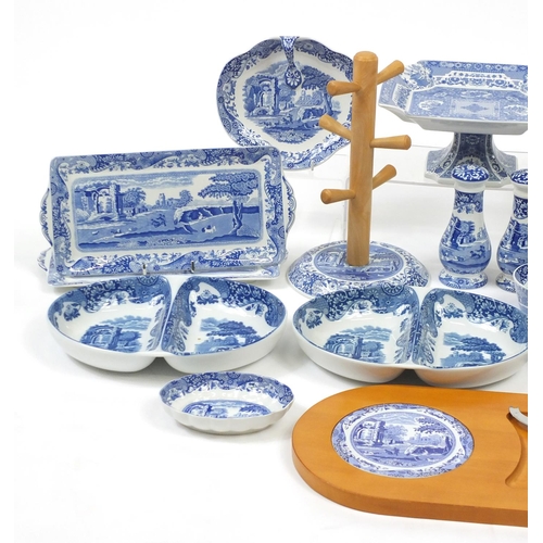2156 - Spode Italian pattern and a Signature Collection Comport, the Italian pattern including two pairs of... 