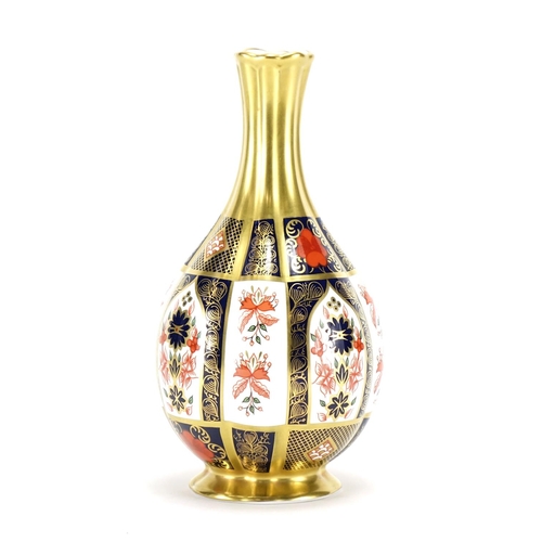 2092 - Royal Crown Derby old Imari bottle vase with box, 16.5cm high