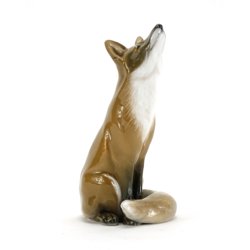 2087 - Royal Copenhagen model of a fox,  numbered 1475, 15cm high