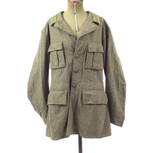 896 - German style Military interest tunic, 88cm in length