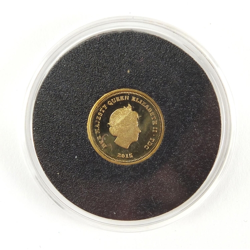 622 - Sir Winston Churchill gold coin with certificate