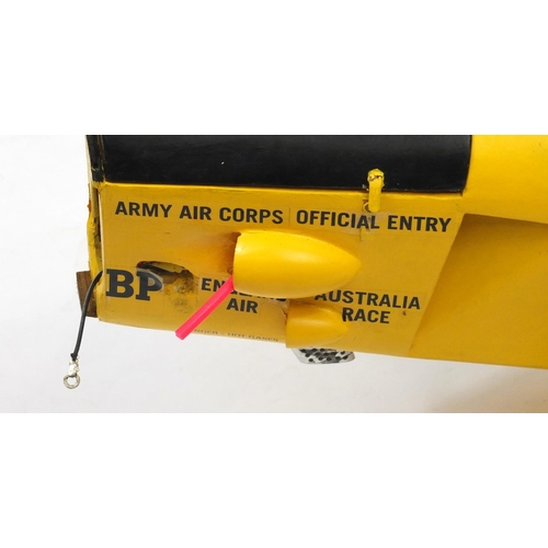 44 - Large incomplete petrol remote control aeroplane - Army XR241, 200cm wing span