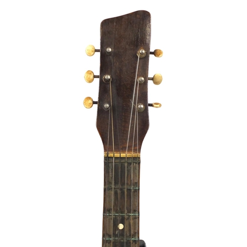 143 - Vintage wooden six string acoustic guitar