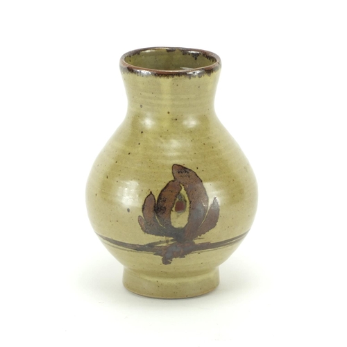 463 - Lowerdown pottery Studio vase by David Leach, impressed marks to the base, 16cm high